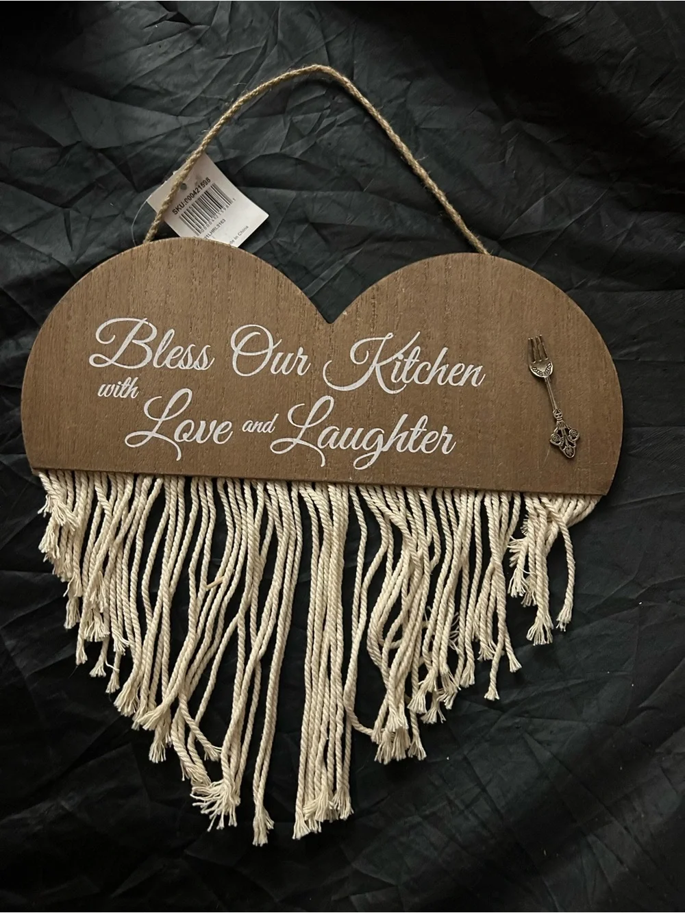 Heart Wood Wall Hanging 
